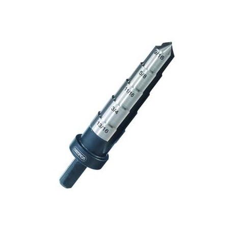 Champion Cutting Tool 9/16in-13/16in Brute XSR Step Reamers, 5 Steps: 9/16in, 5/8in CHA XSR-9/16X13/16